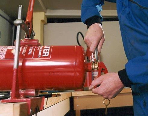 Revízia nádob hasiacich prístrojov